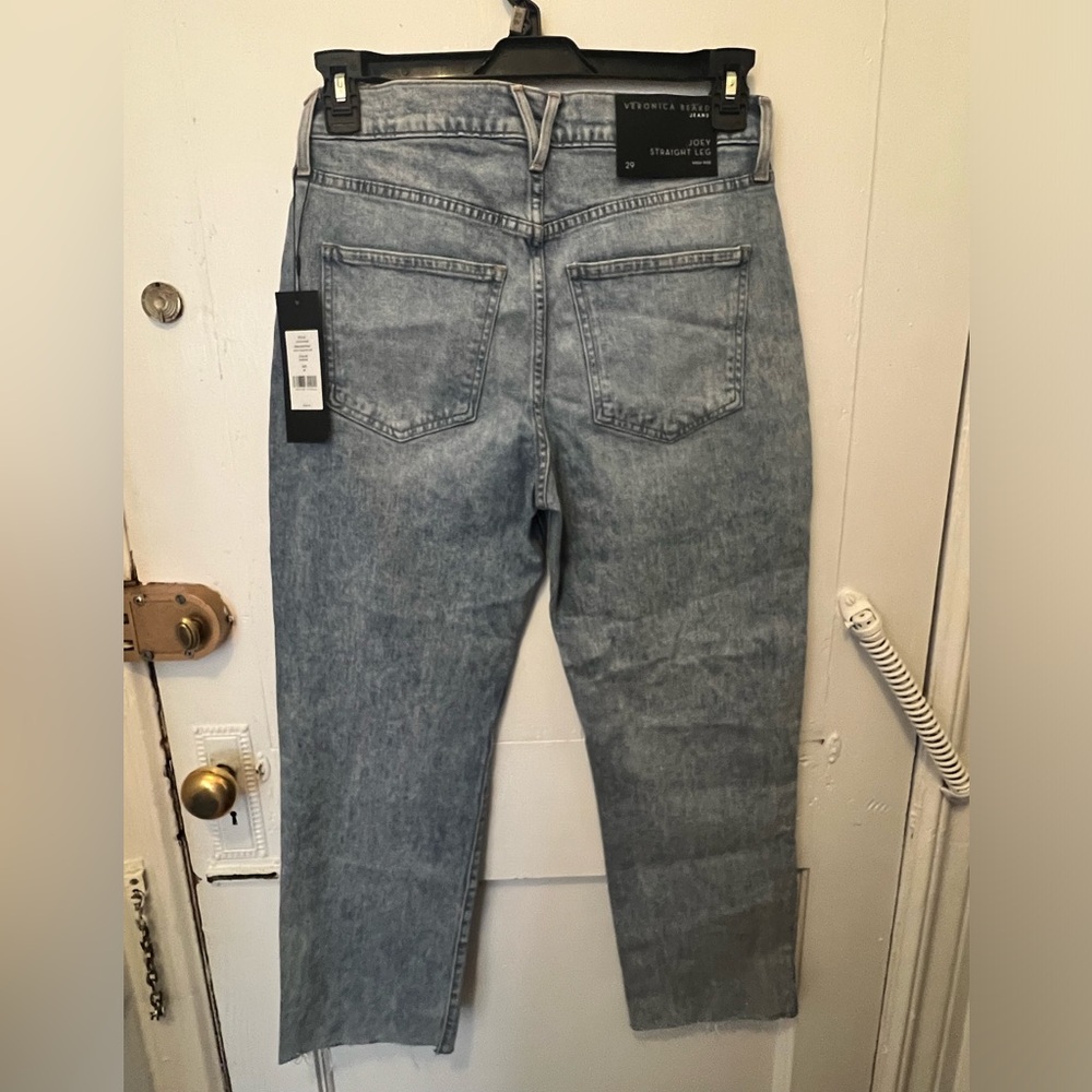 NWT Veronica Beard Joey Straight Leg Jean in Silverwood - Size 29 - Picture 3 of 7